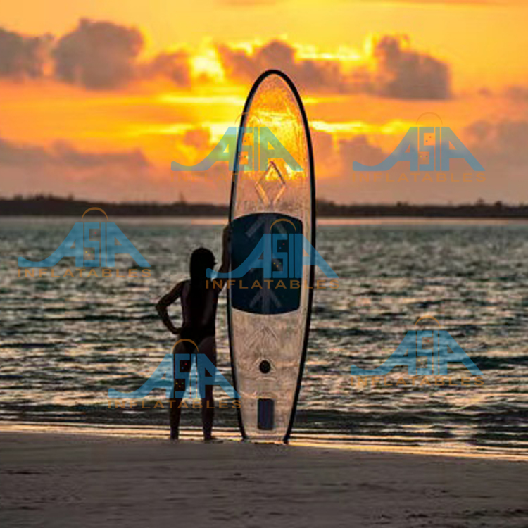 กระดานพายใสแบบยืนพาย Crystal C - Surfboard Leash บทวิจารณ์และราคา