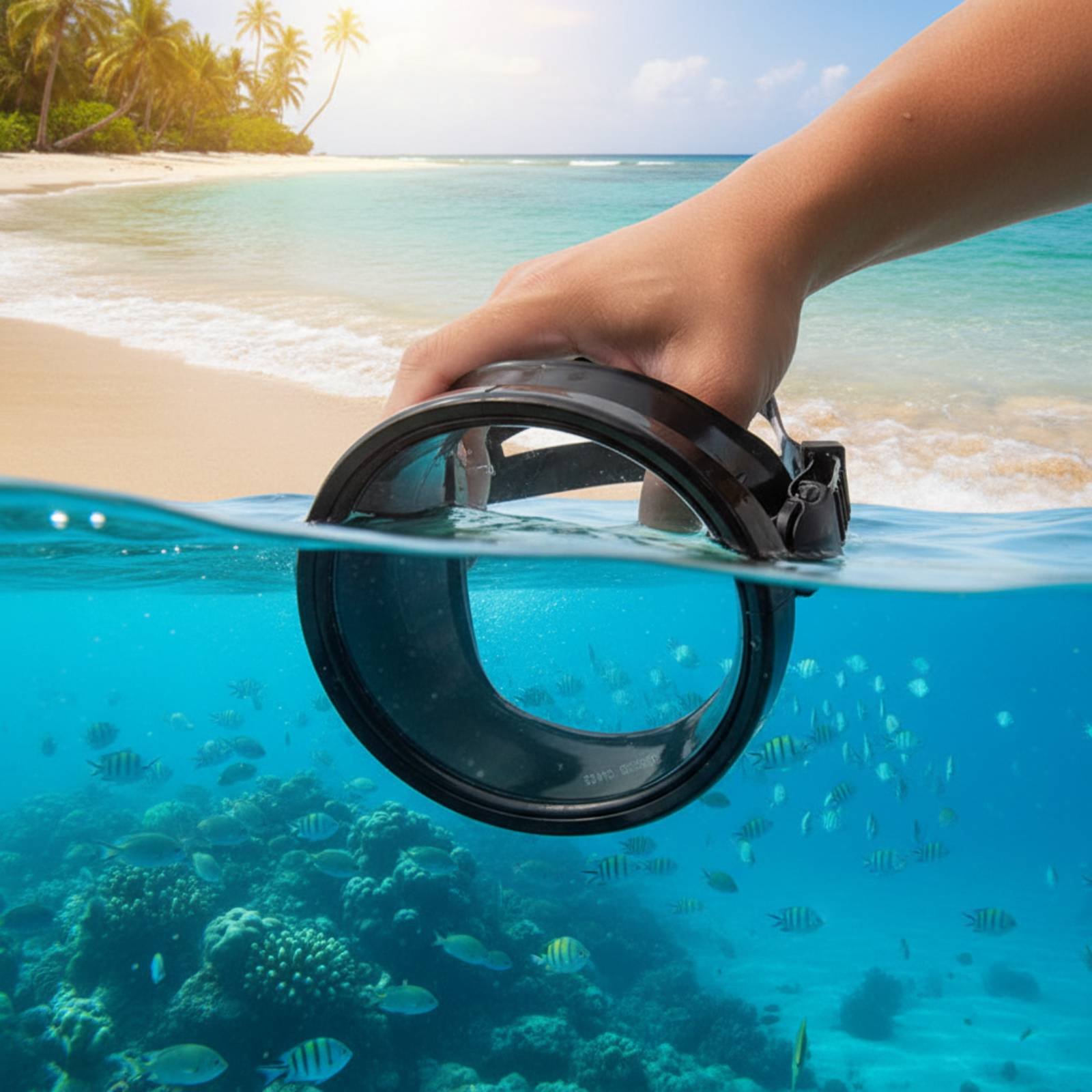 หน้ากากดำน้ำฟรีไดวิ่งสำหรับผู้ - Diving Mask บทวิจารณ์และราคา