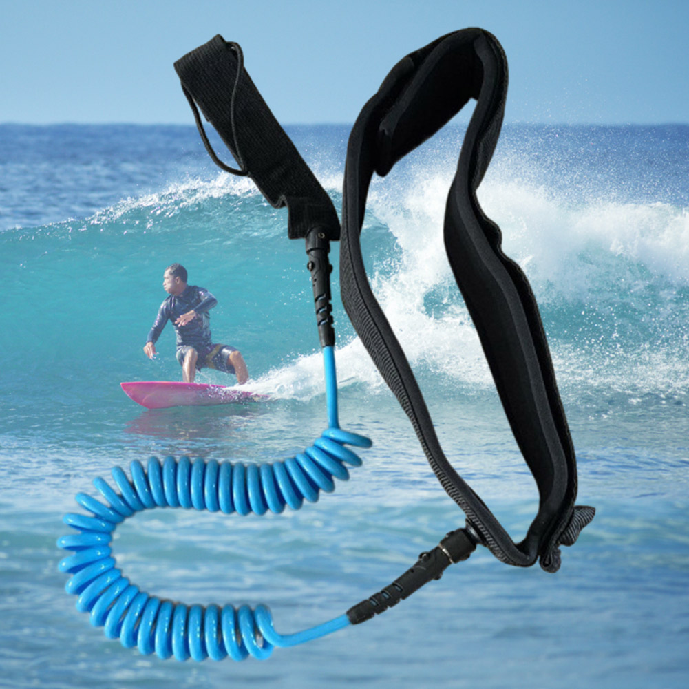 สายจูงแบบขดปรับได้สำหรับกระดาน - Surfboard Leash บทวิจารณ์และราคา